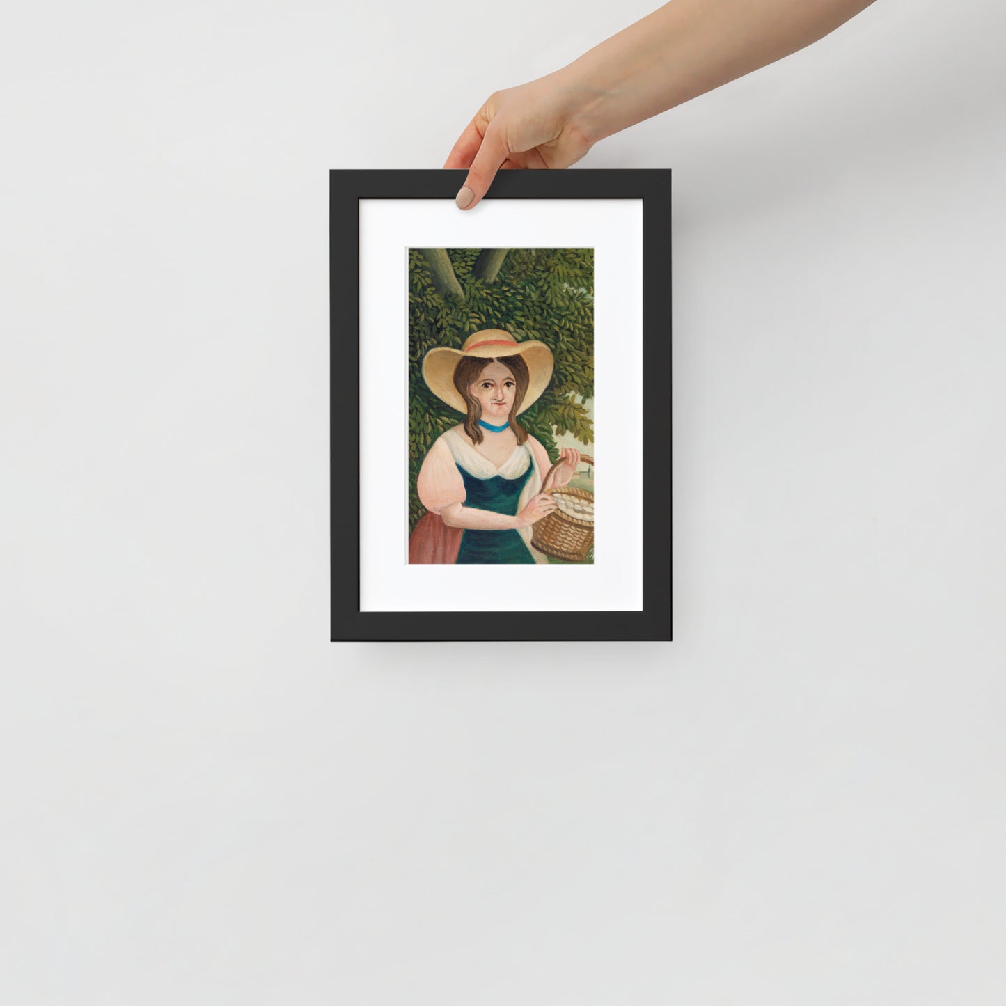 Woman with Basket of Eggs