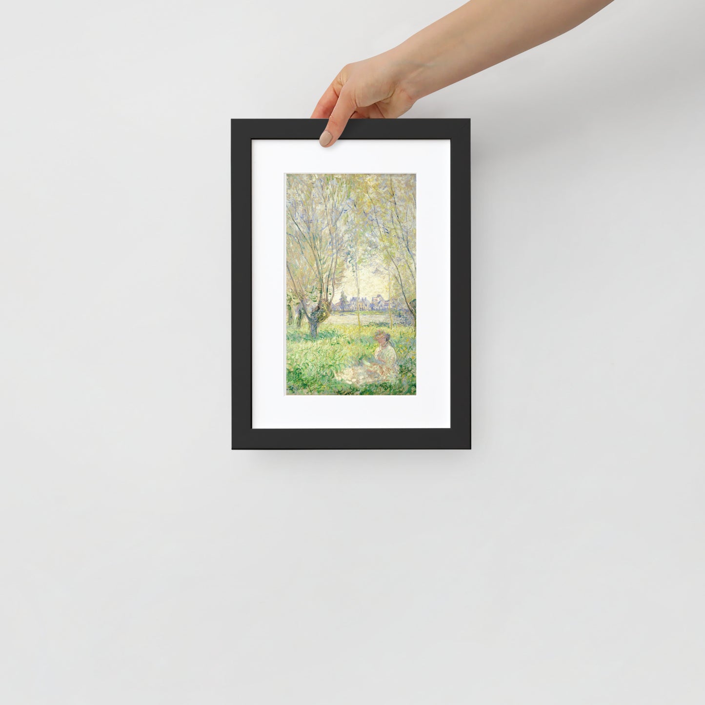 Woman Sitting Under the Willows