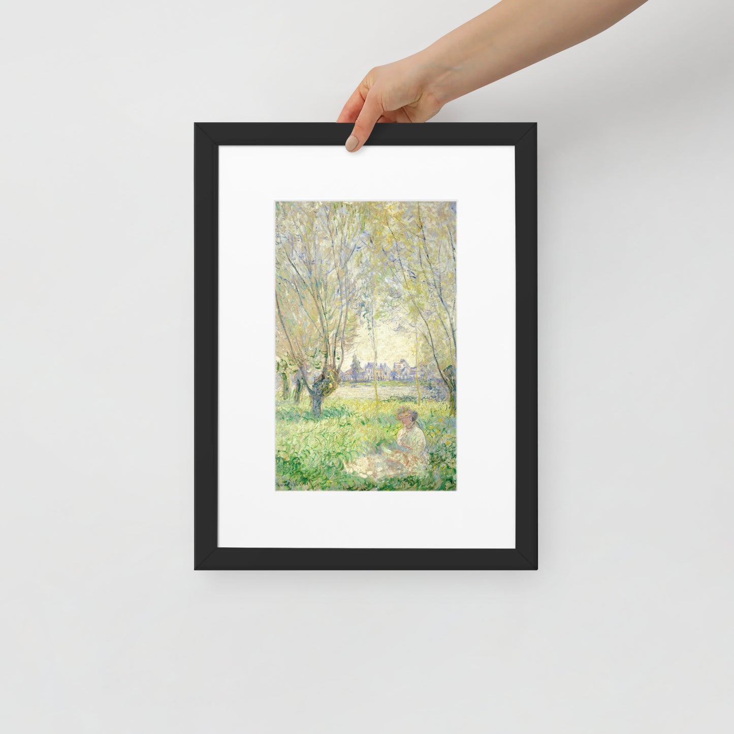 Woman Sitting Under the Willows