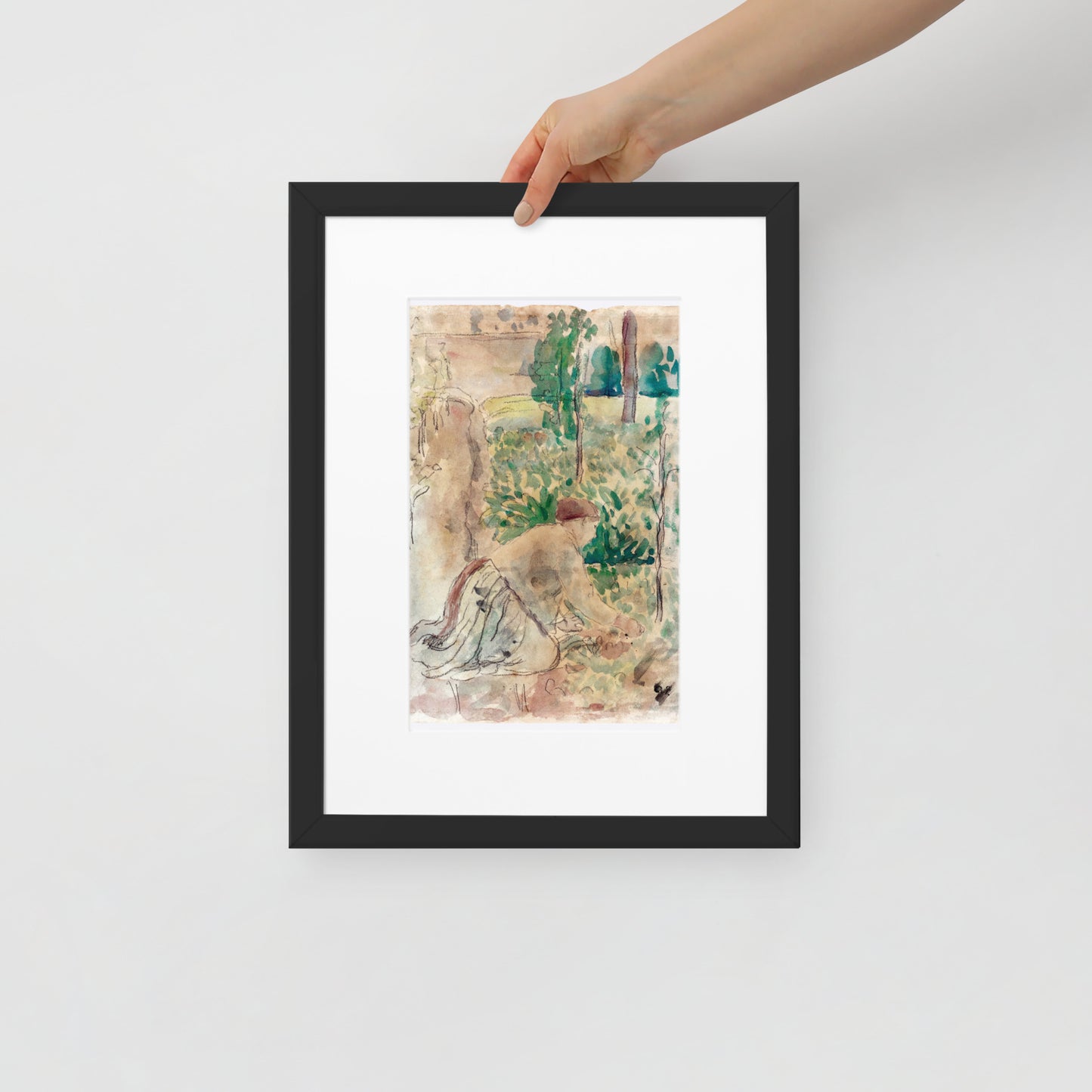 Woman Working in a Garden
