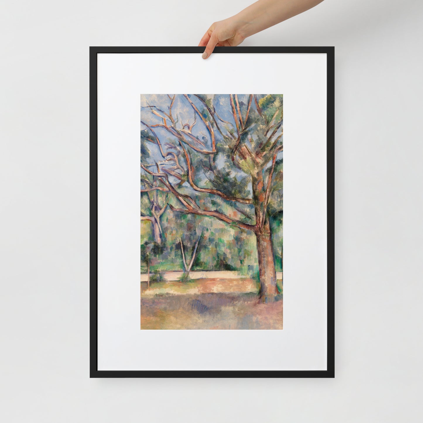 Trees and road