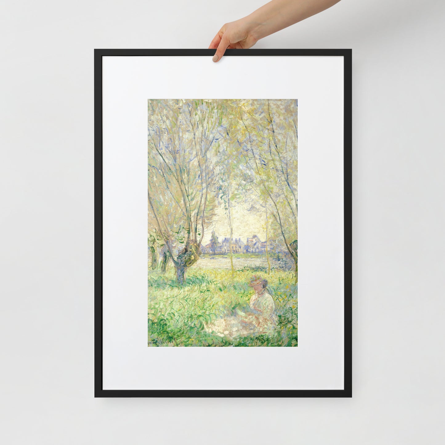 Woman Sitting Under the Willows