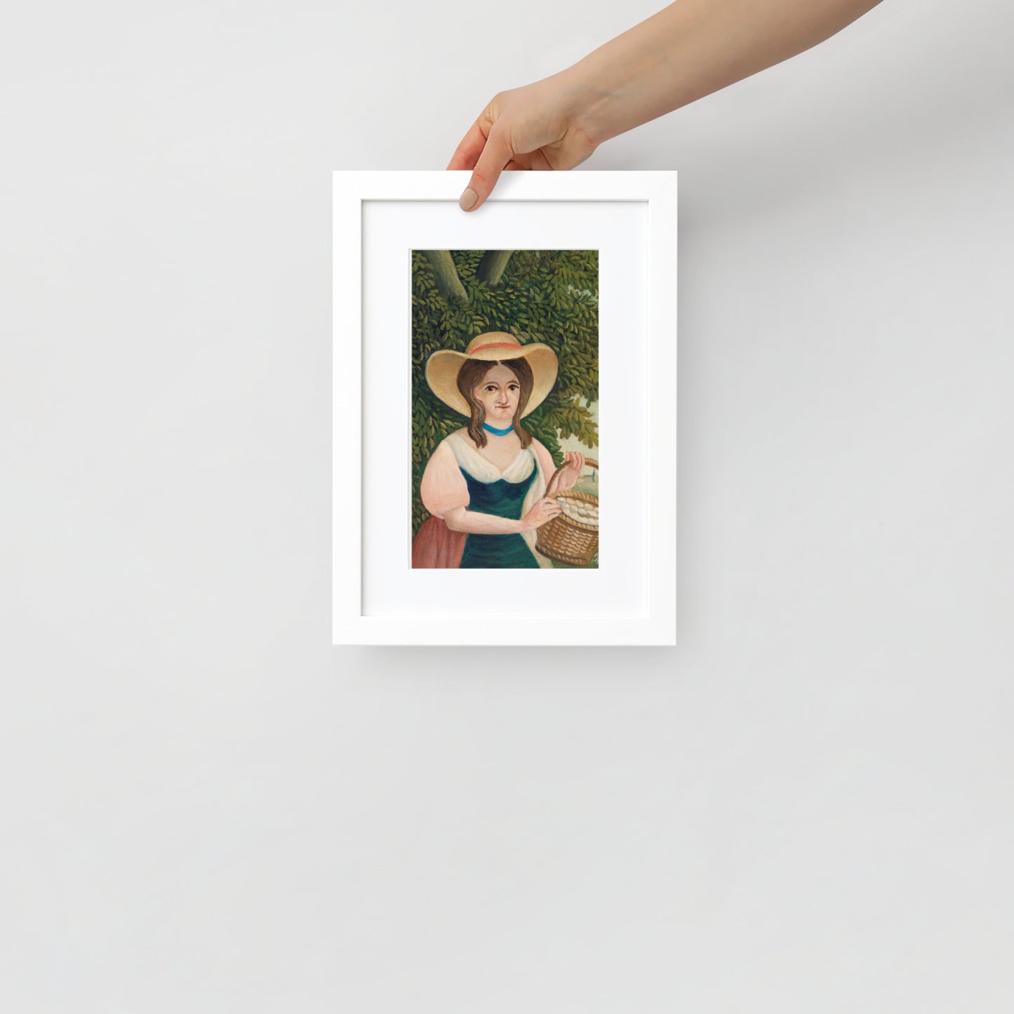 Woman with Basket of Eggs