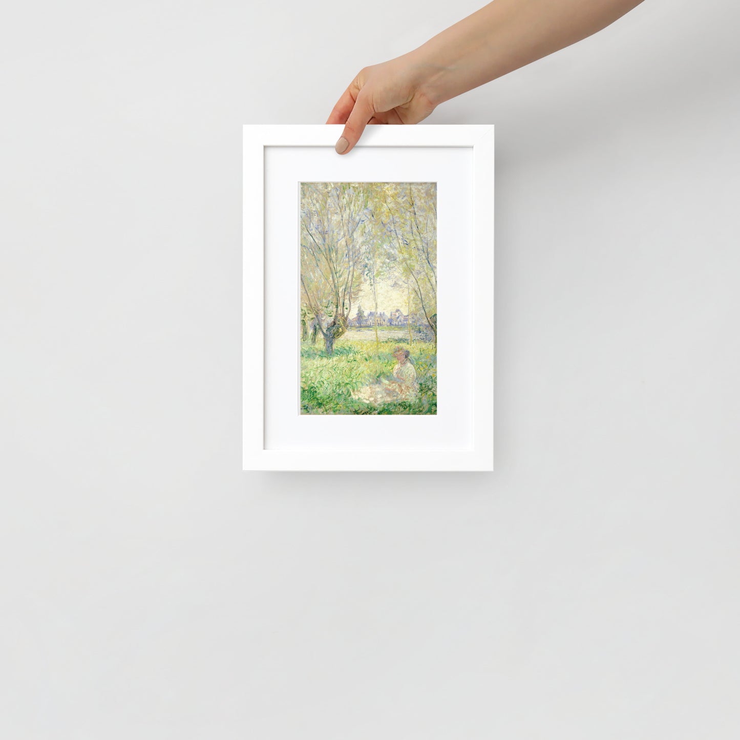 Woman Sitting Under the Willows