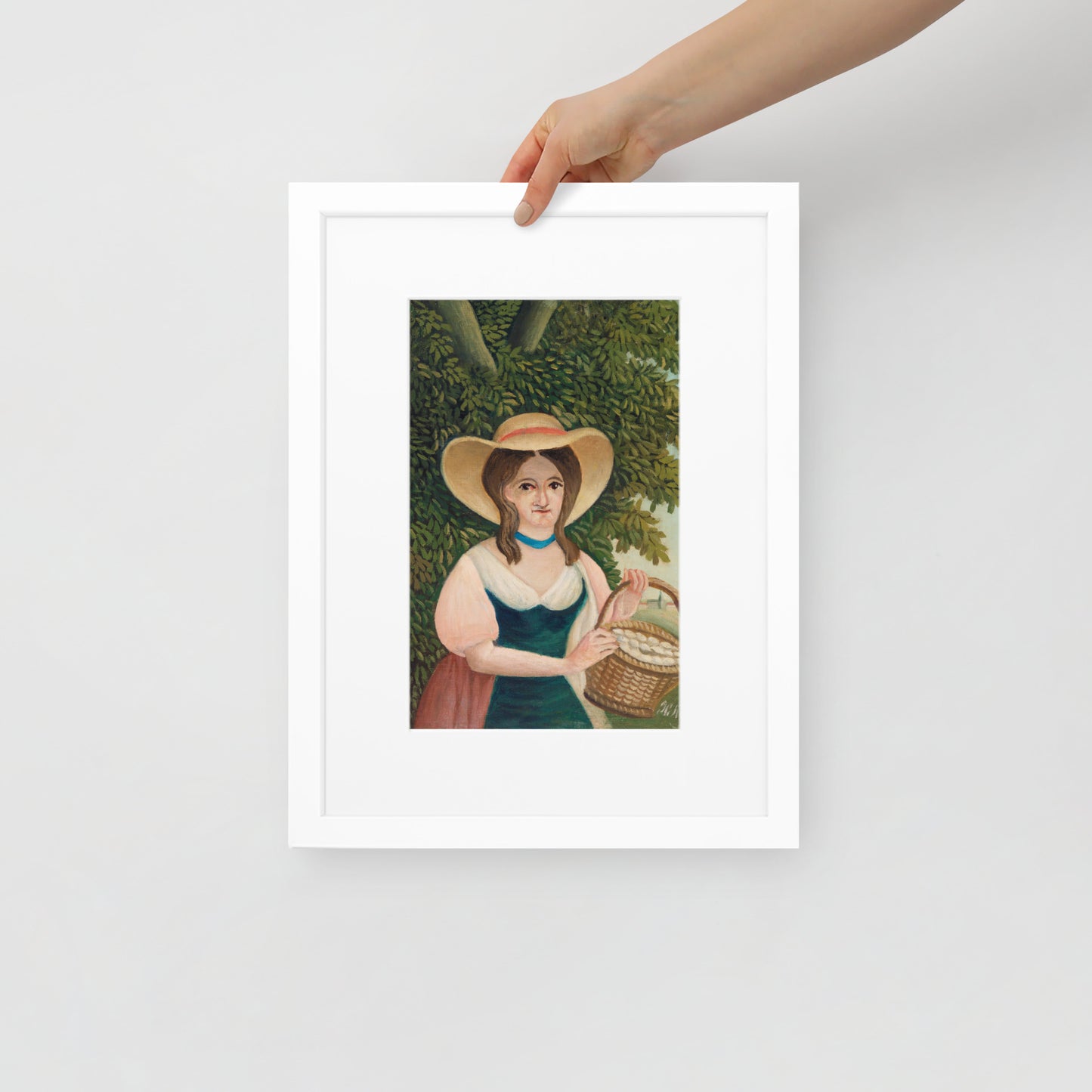 Woman with Basket of Eggs