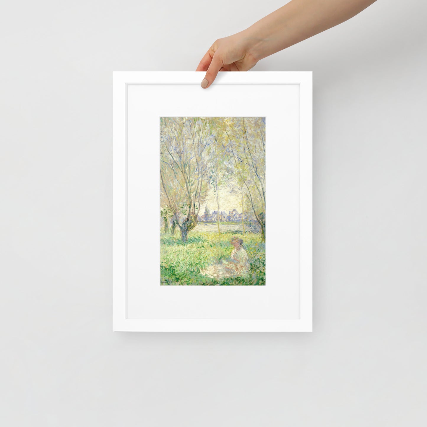 Woman Sitting Under the Willows