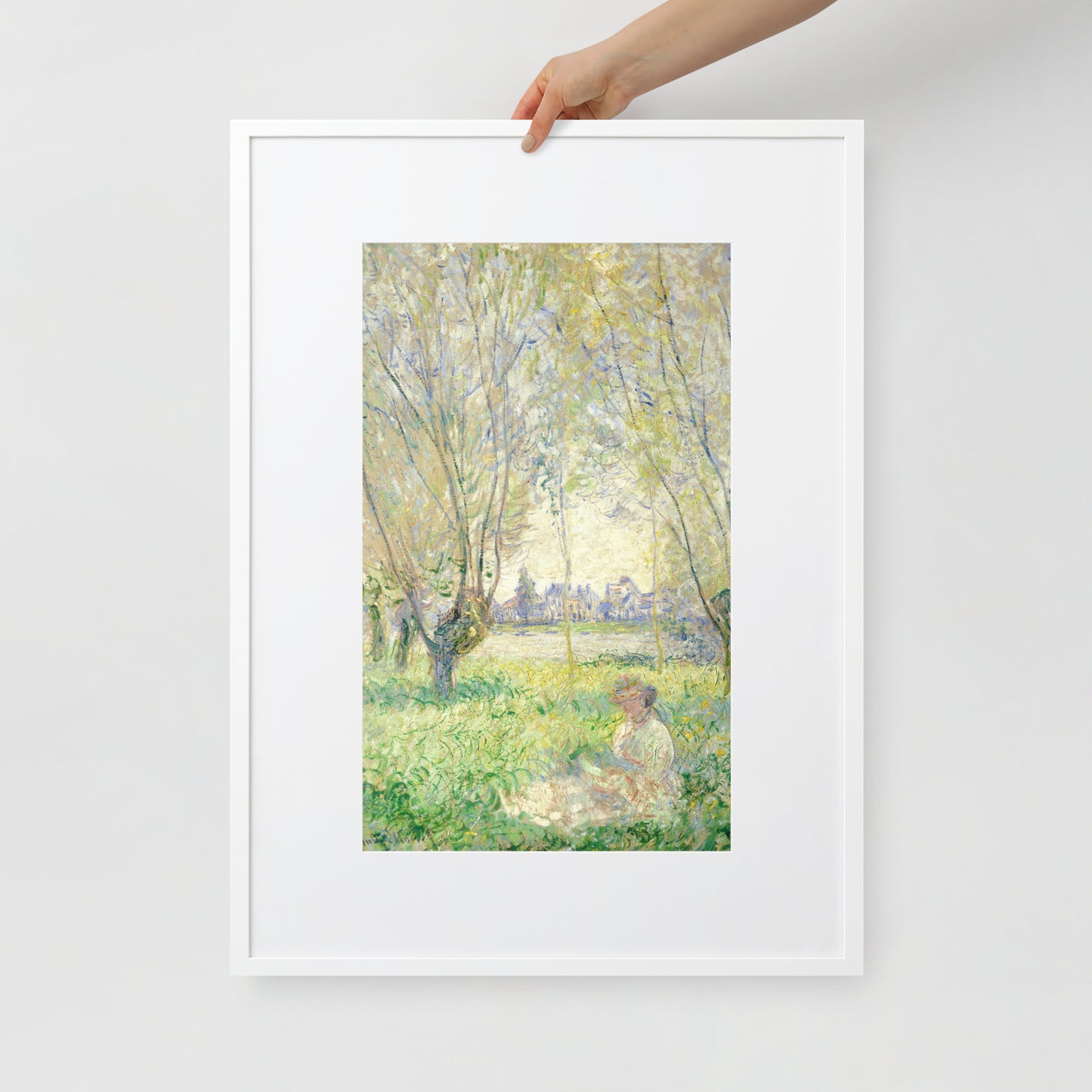 Woman Sitting Under the Willows