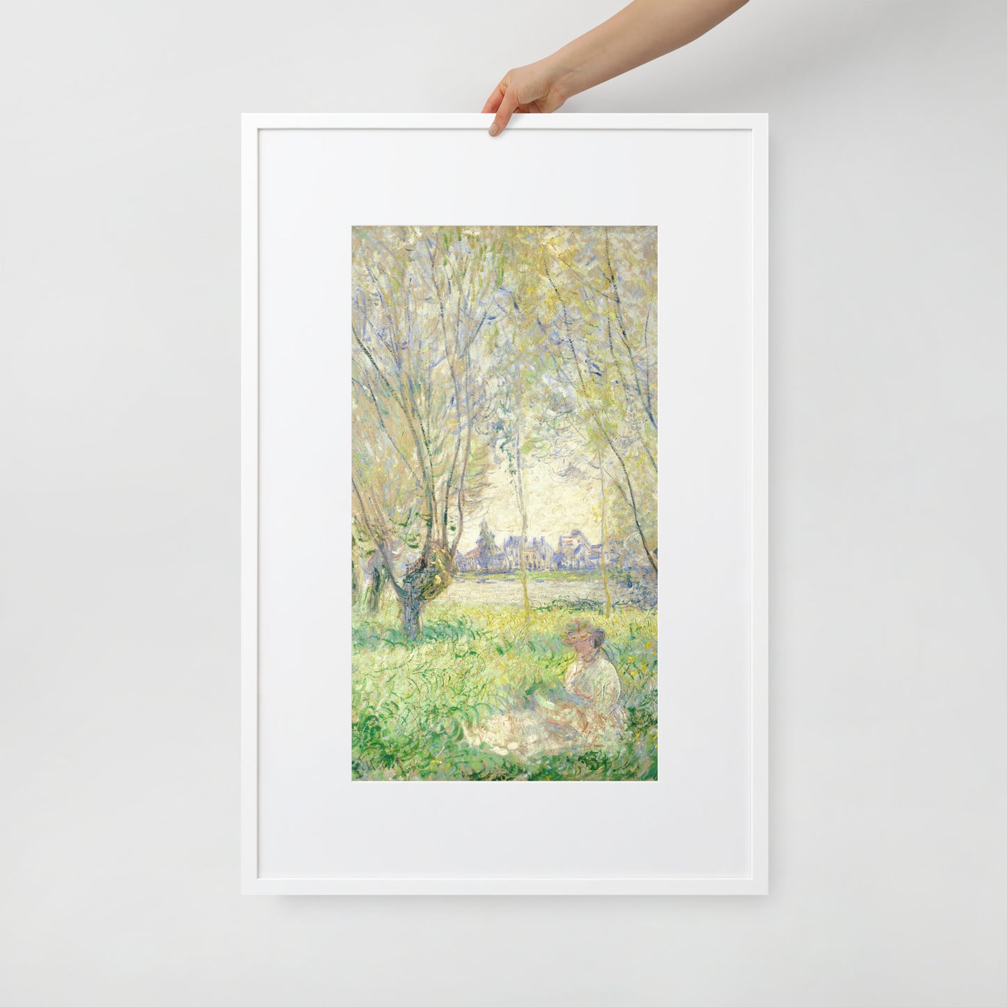 Woman Sitting Under the Willows
