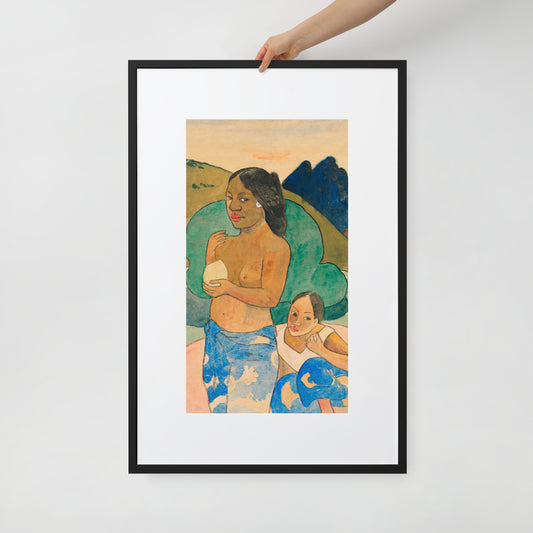 Two Tahitian Women in a Landscape